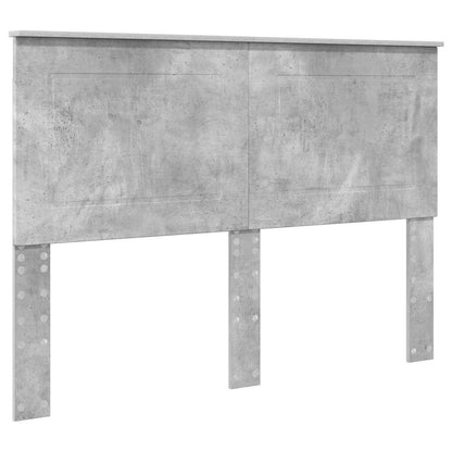 Storage Bed Concrete Grey 150 x 200 cm Engineered Wood