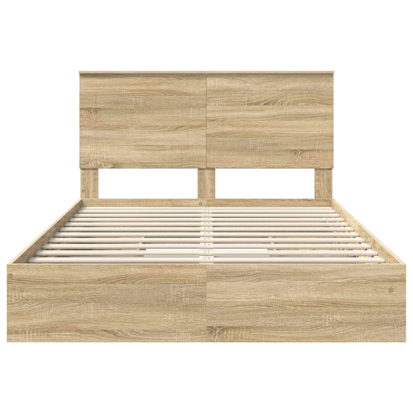 Storage Bed with Drawer Sonoma Oak 140 x 200 cm Engineered Wood