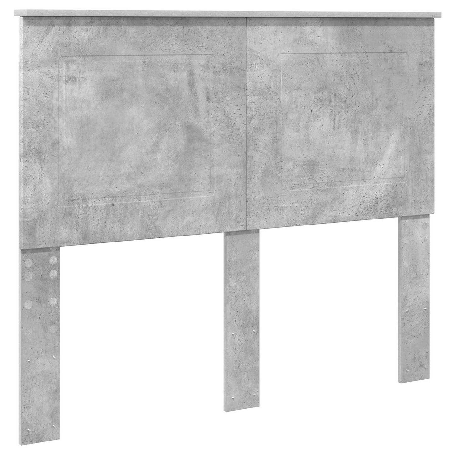 Storage Bed Concrete Grey 135 x 190 cm Engineered Wood