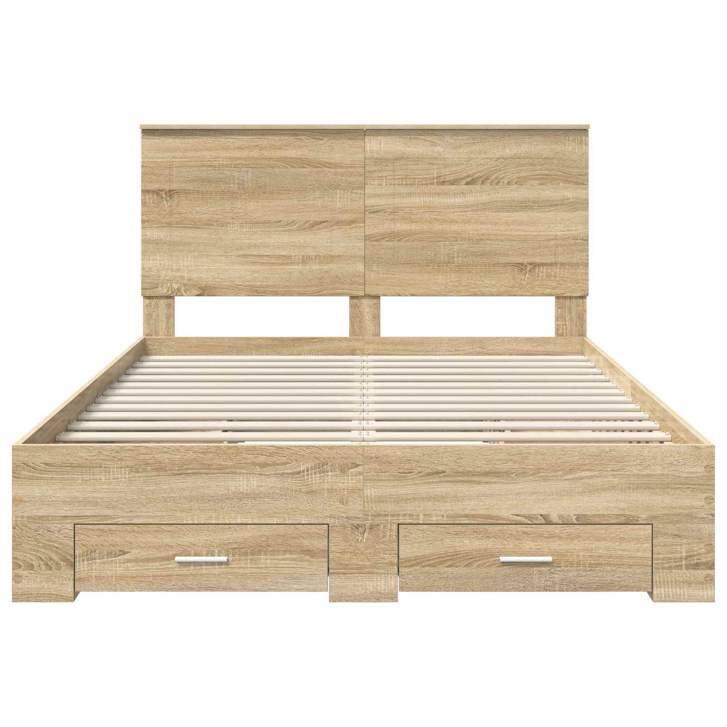 Bed Frame with Drawer Sonoma Oak 150 x 200 cm Engineered Wood
