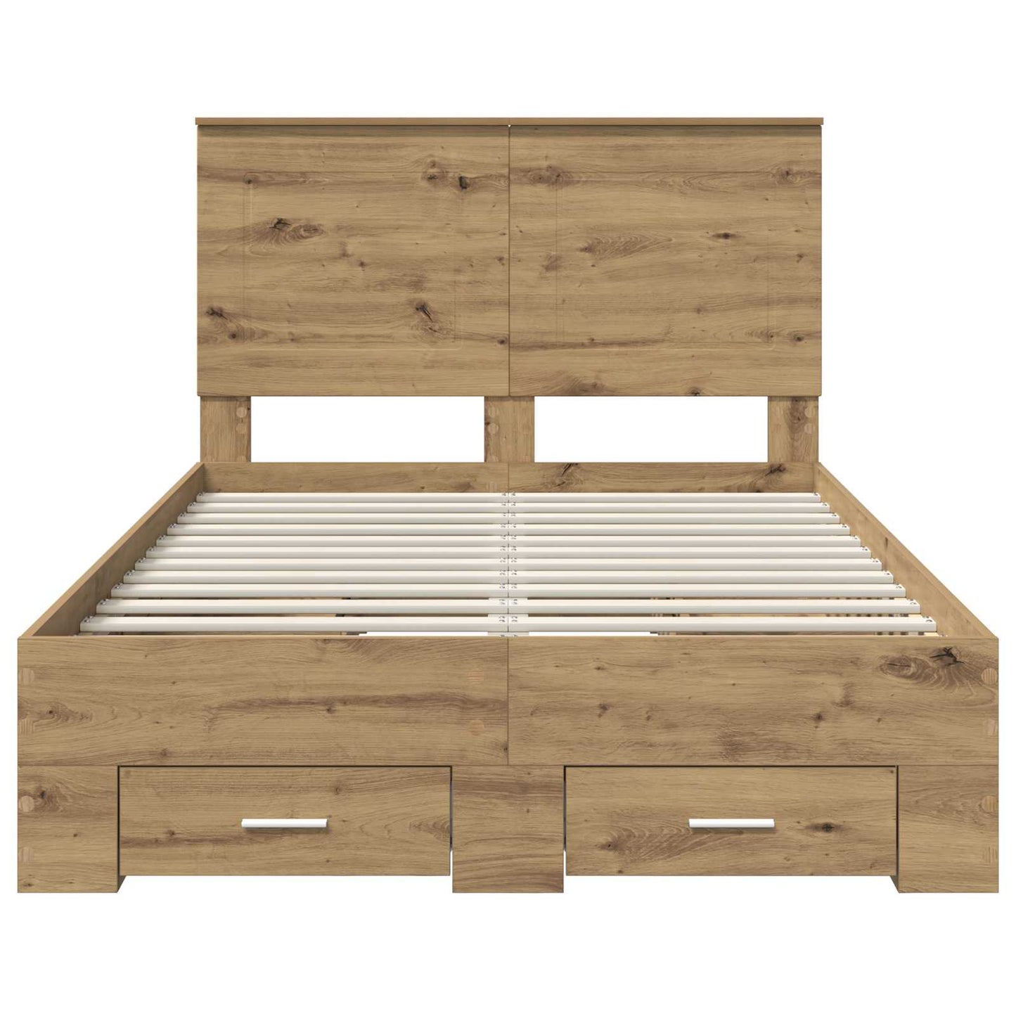 Bed Frame with Drawer Artisan Oak 120 x 190 cm Engineered Wood
