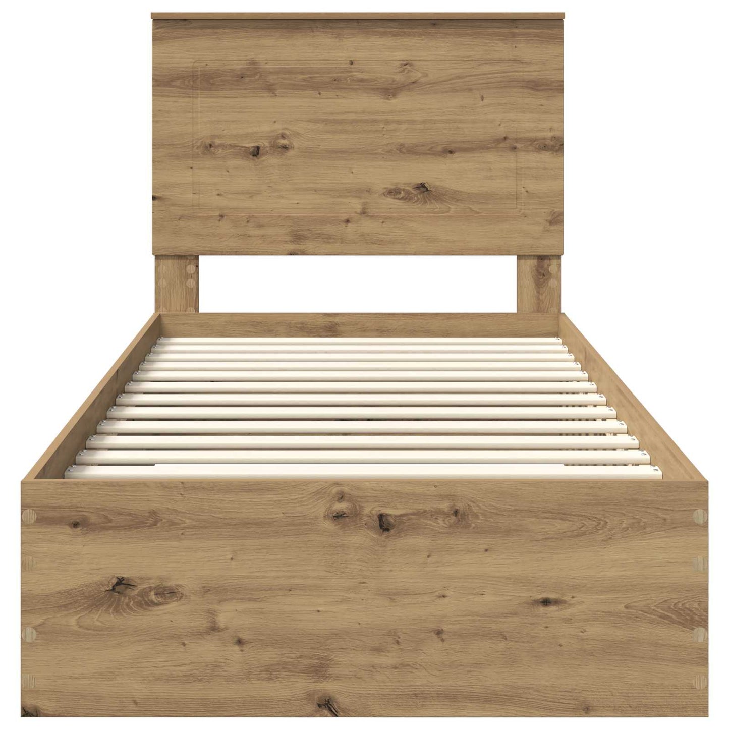 Bed Frame with Drawer Artisan Oak 100 x 200 cm Engineered Wood