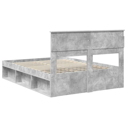 Bed Frame with Headboard Concerte 140 x 190 cm Solid Pine Wood