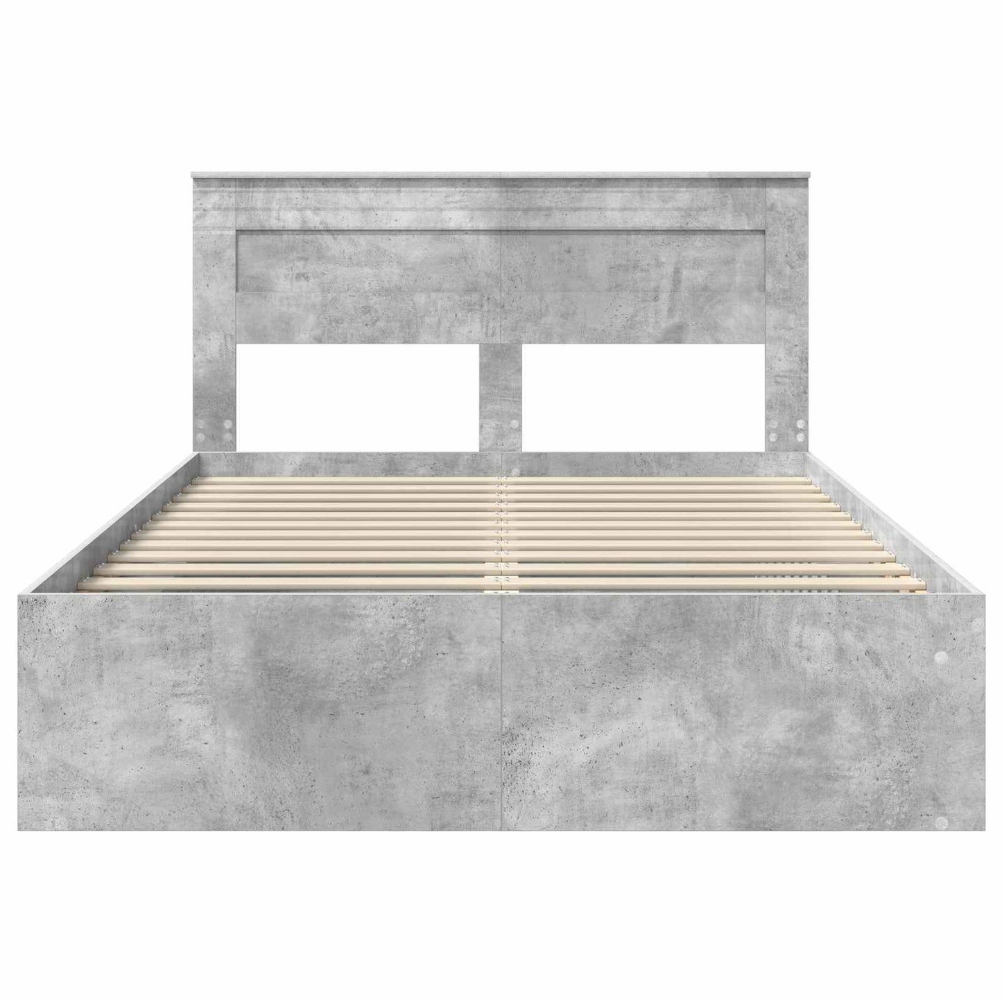 Bed Frame with Headboard Concerte 140 x 200 cm Solid Pine Wood