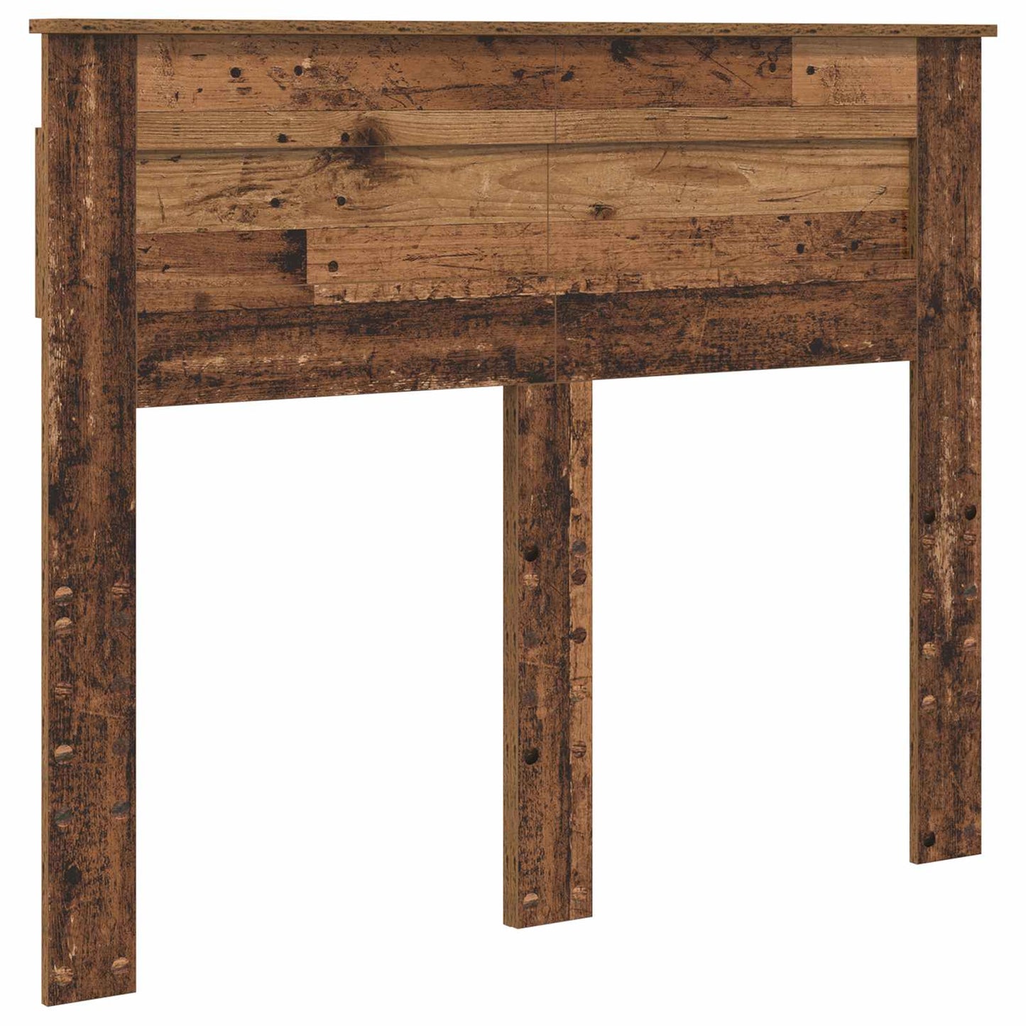 Bed Frame with Headboard Old Wood 120 x 190 cm Solid Pine Wood