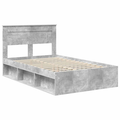 Bed Frame with Headboard Concerte 120 x 200 cm Solid Pine Wood