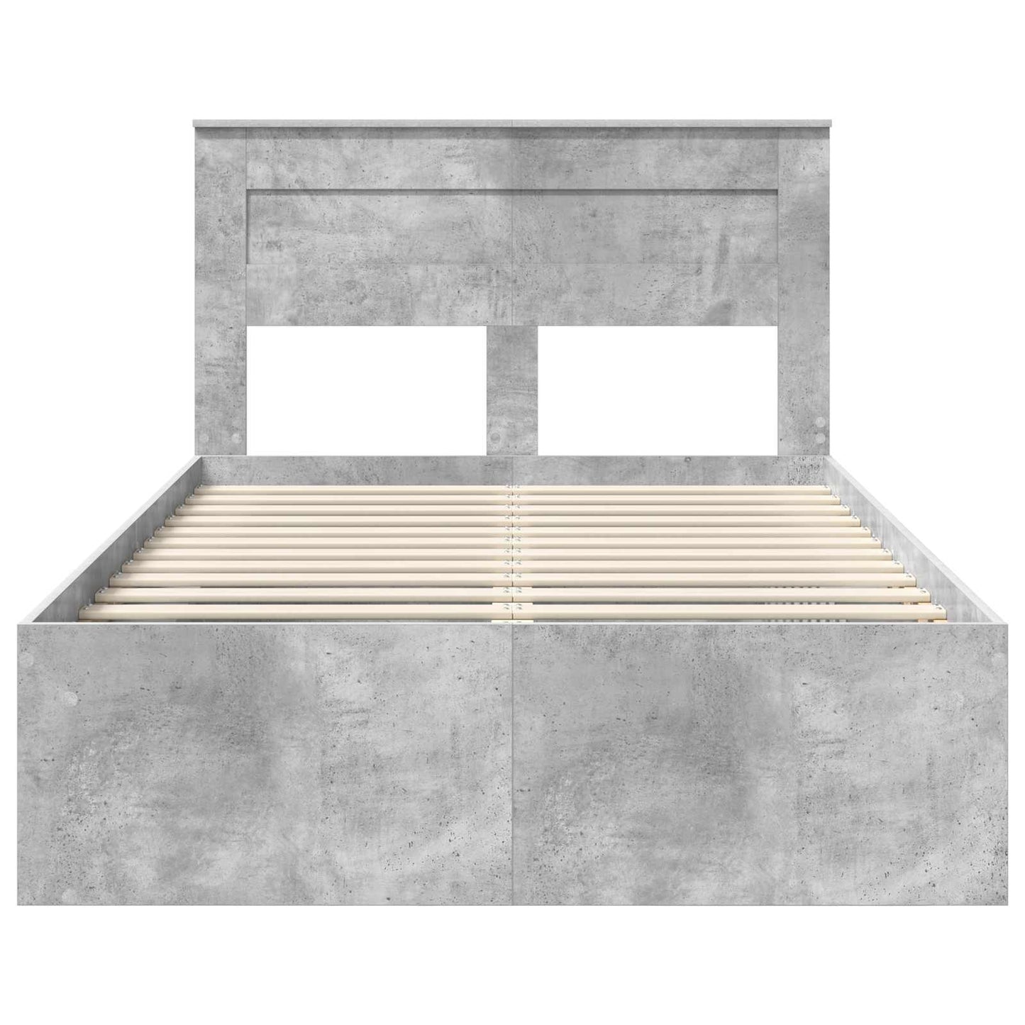Bed Frame with Headboard Concerte 120 x 200 cm Solid Pine Wood