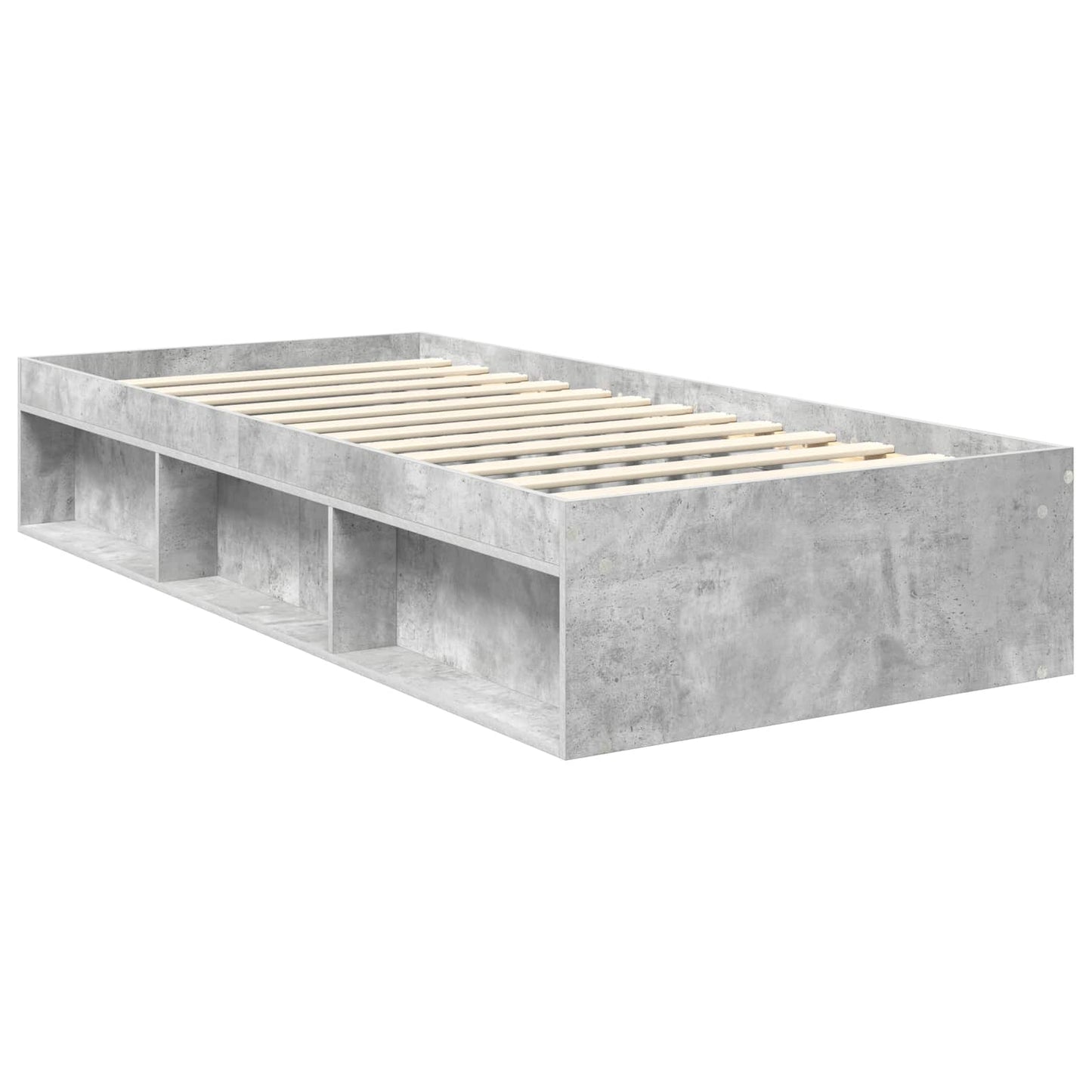 Bed Frame Concerte Grey 90 x 190 cm Solid Pine Wood
