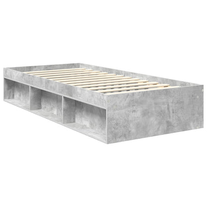 Bed Frame Concerte Grey 90 x 190 cm Solid Pine Wood