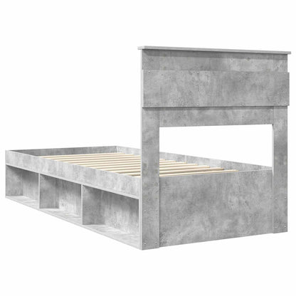 Bed Frame Concerte Grey 75 x 190 cm Solid Pine Wood