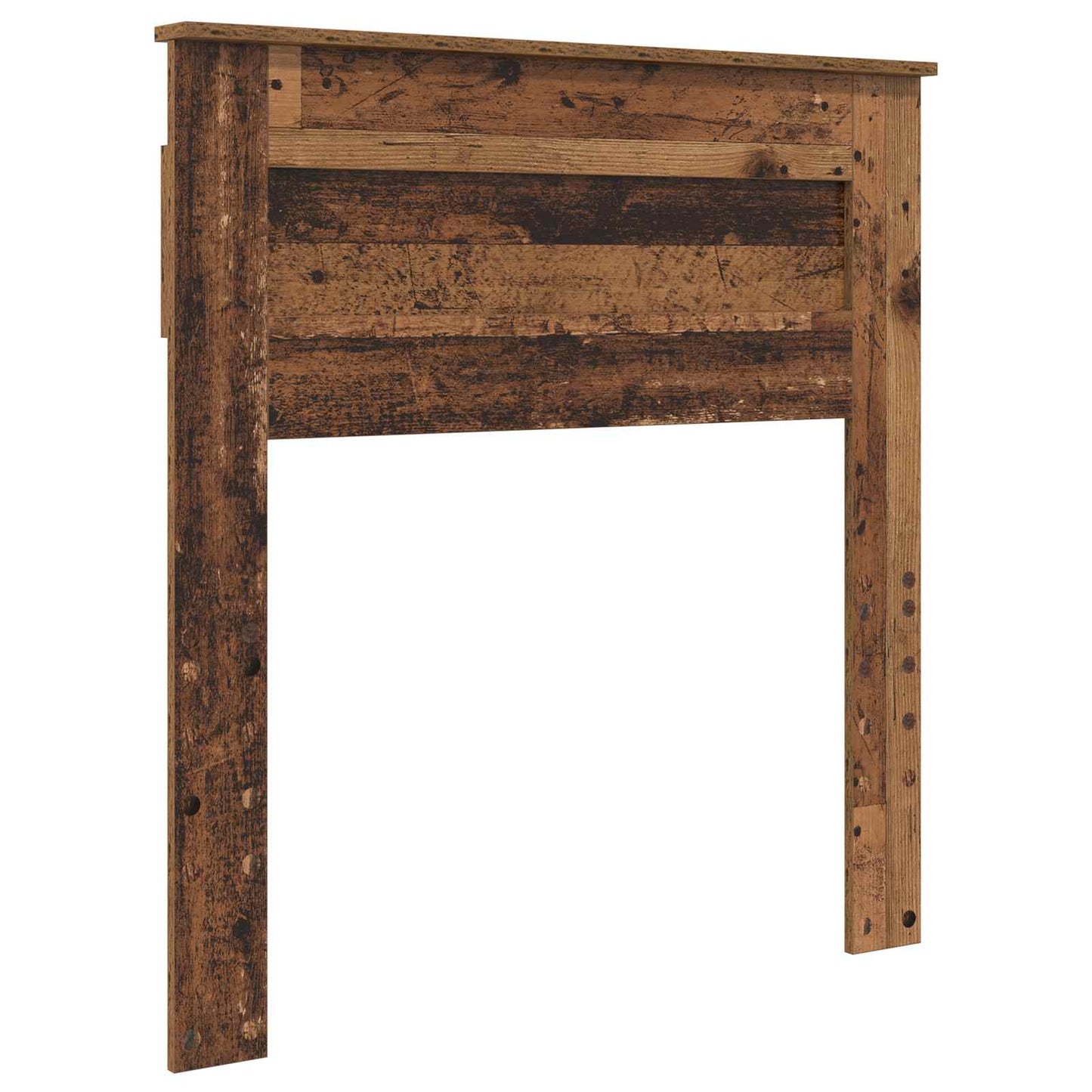Bed Frame with Headboard Old Wood 75 x 190 cm Solid Pine Wood