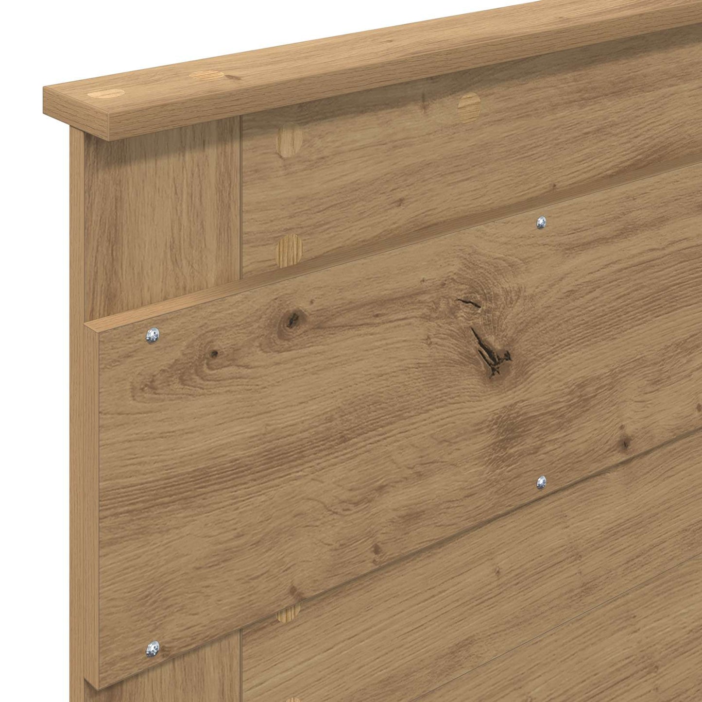 Bed Frame Artisian Oak 75 x 190 cm Solid Pine Wood