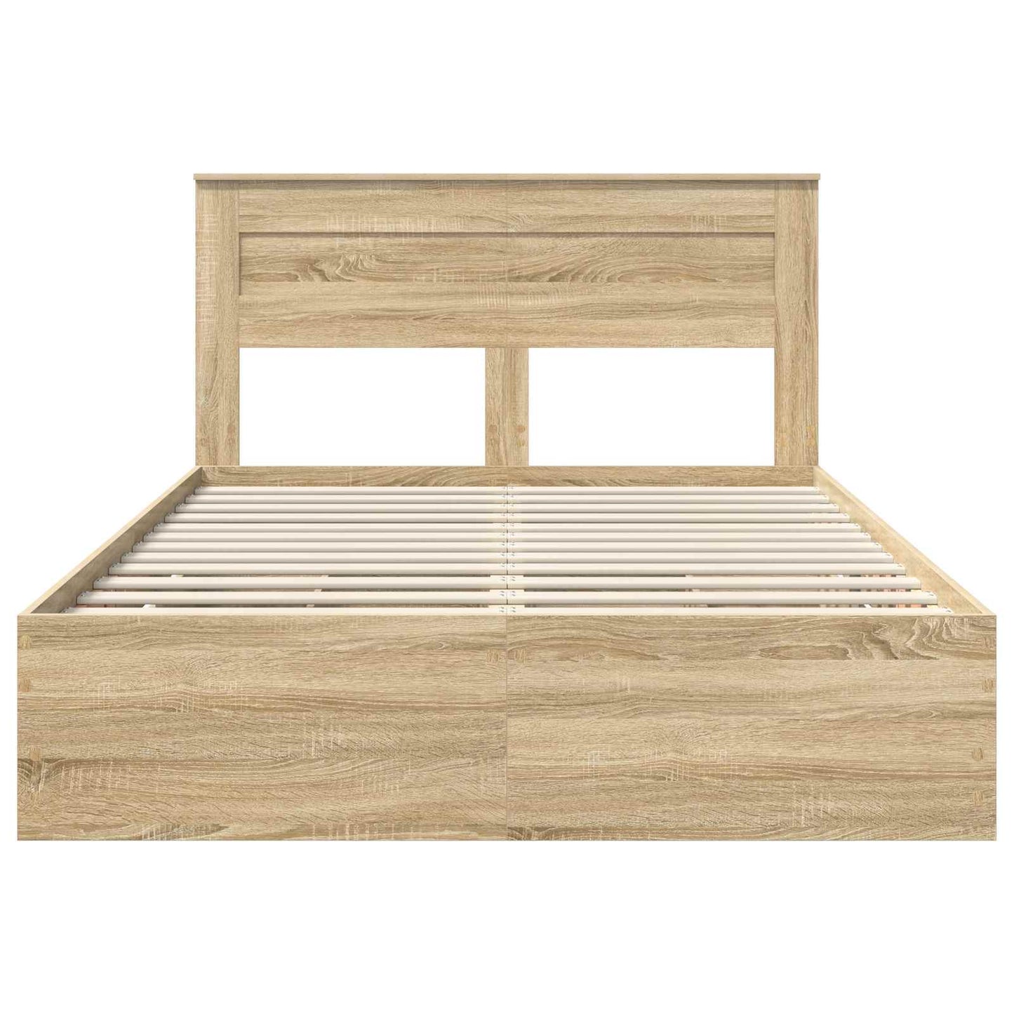 Bed Frame with Drawer Sonoma Oak 150 x 200 cm Engineer Wood