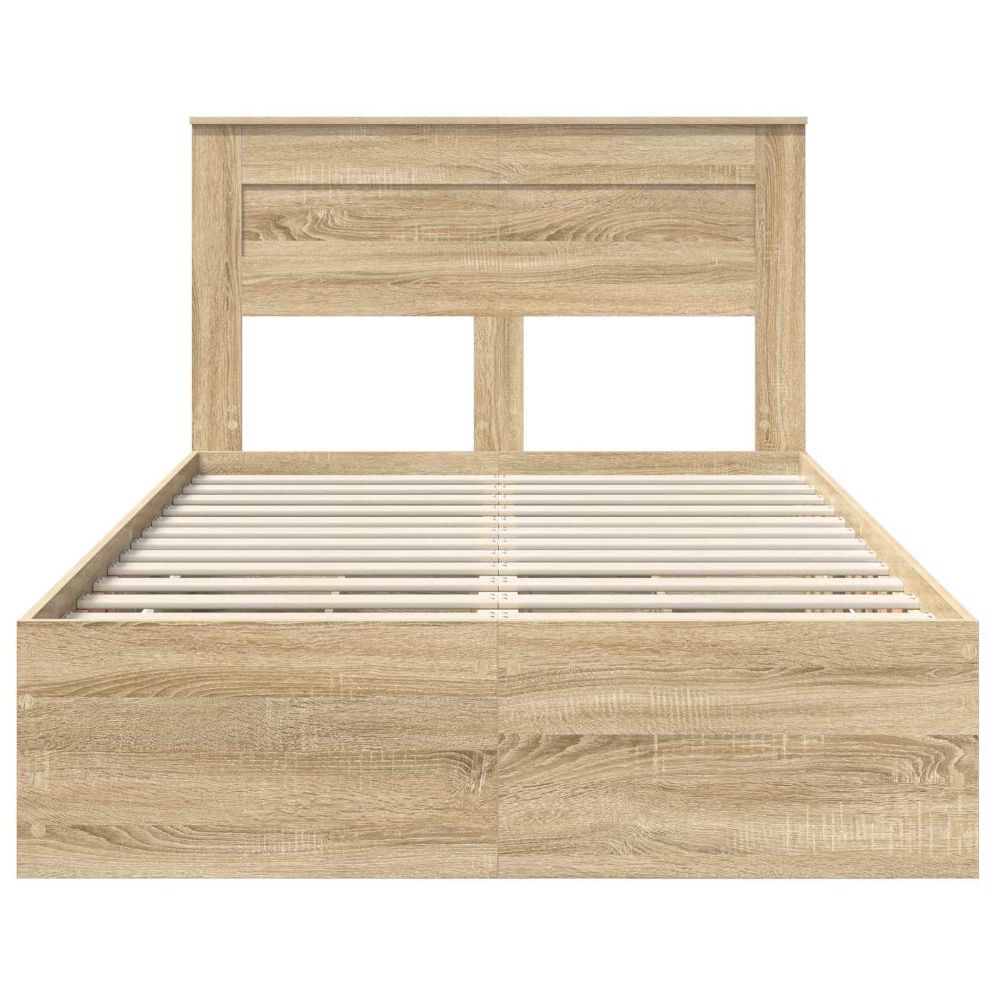 Bed Frame with Drawer Sonoma Oak 120 x 190 cm Engineer Wood