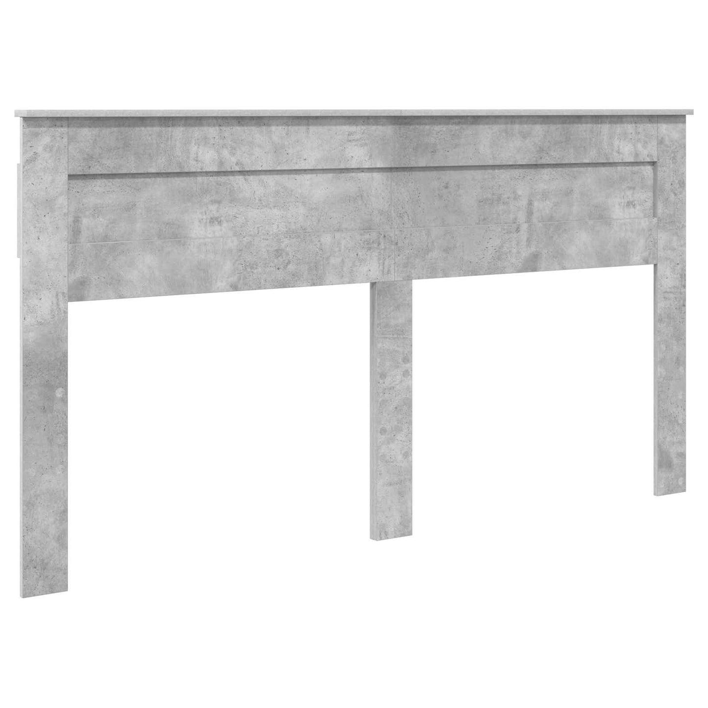 Bed Frame Concrete Grey 200 x 200 cm Engineered Wood