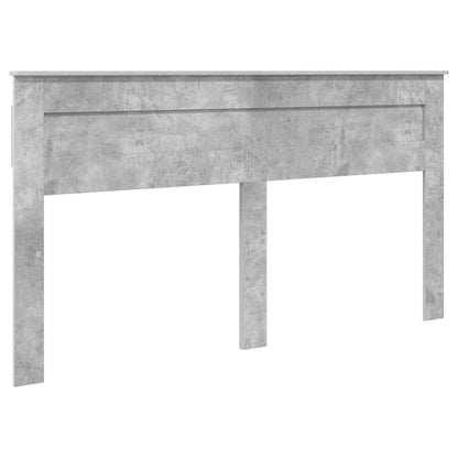 Bed Frame Concrete Grey 200 x 200 cm Engineered Wood