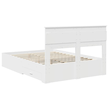 Bed Frame with Headboard White 160 x 200 cm Engineered Wood