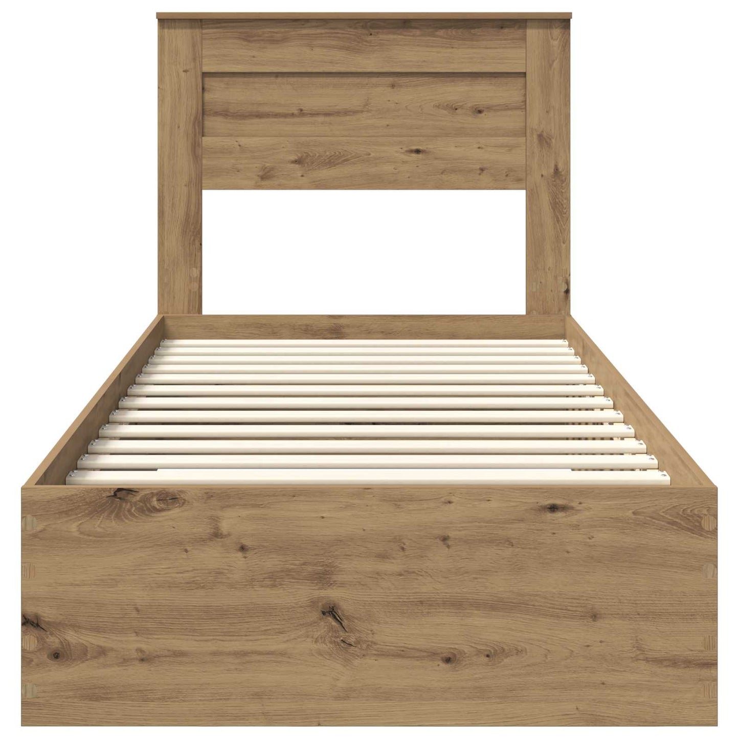 Bed Frame with Drawer Artisan Oak 100 x 200 cm Engineered Wood