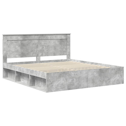 Bed Frame with Headboard Concerte 180 x 200 cm Solid Pine Wood
