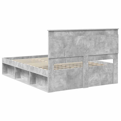 Bed Frame with Headboard Concerte 140 x 190 cm Solid Pine Wood