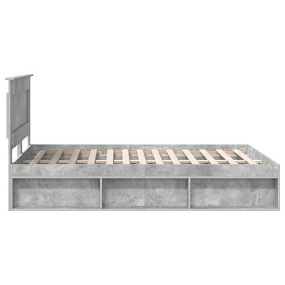 Bed Frame with Headboard Concerte 140 x 190 cm Solid Pine Wood