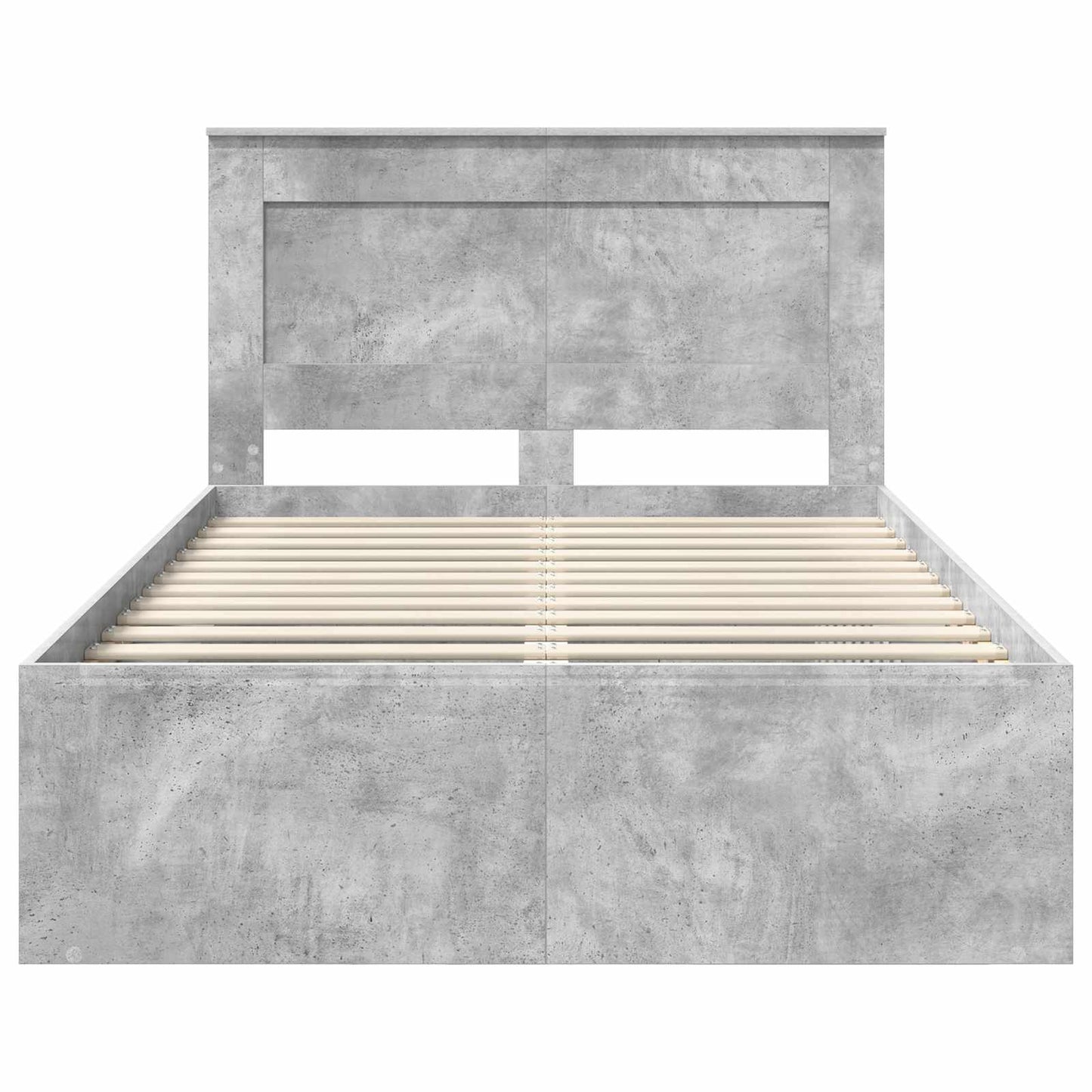 Bed Frame Concerte Grey 135 x 190 cm Solid Pine Wood