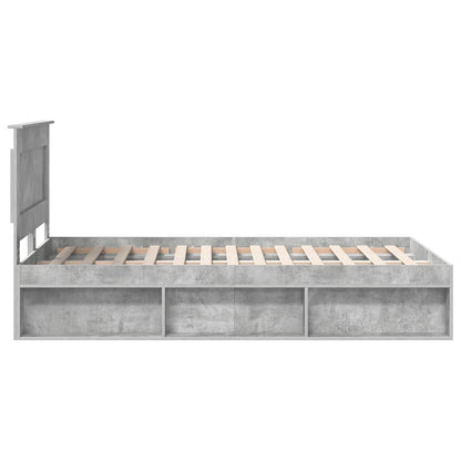 Bed Frame with Headboard Concerte 120 x 190 cm Solid Pine Wood
