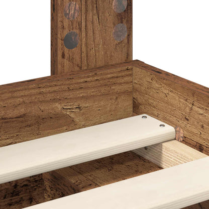 Bed Frame with Headboard Old Wood 120 x 200 cm Solid Pine Wood