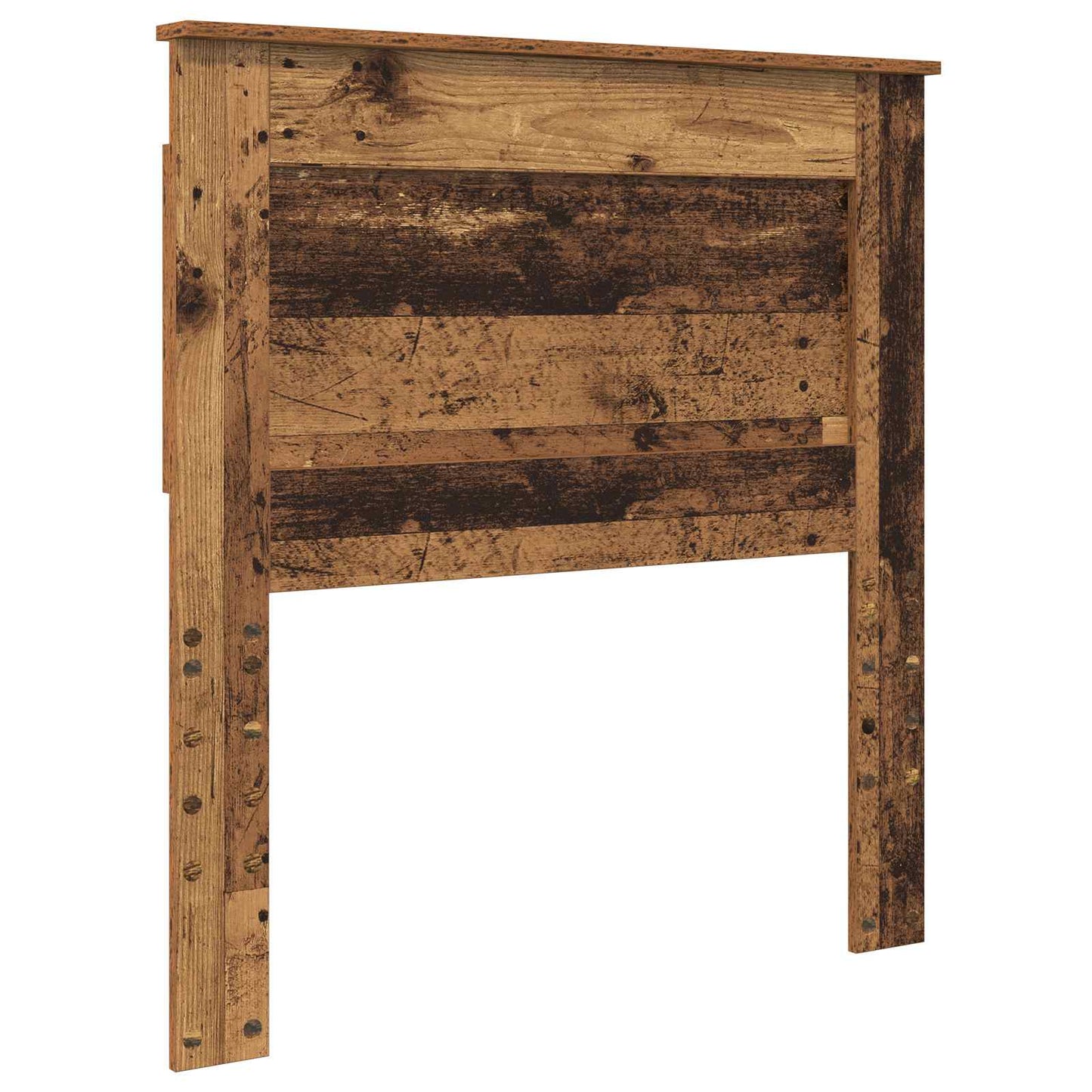 Bed Frame with Headboard Old Wood 100 x 200 cm Solid Pine Wood