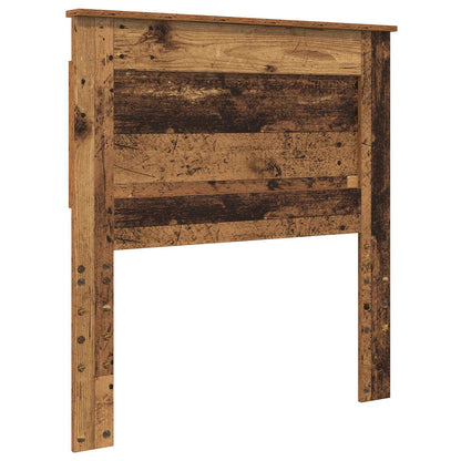 Bed Frame with Headboard Old Wood 100 x 200 cm Solid Pine Wood