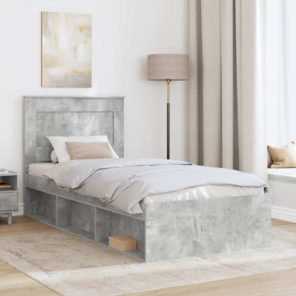 Bed Frame with Headboard Concerte 90 x 200 cm Solid Pine Wood
