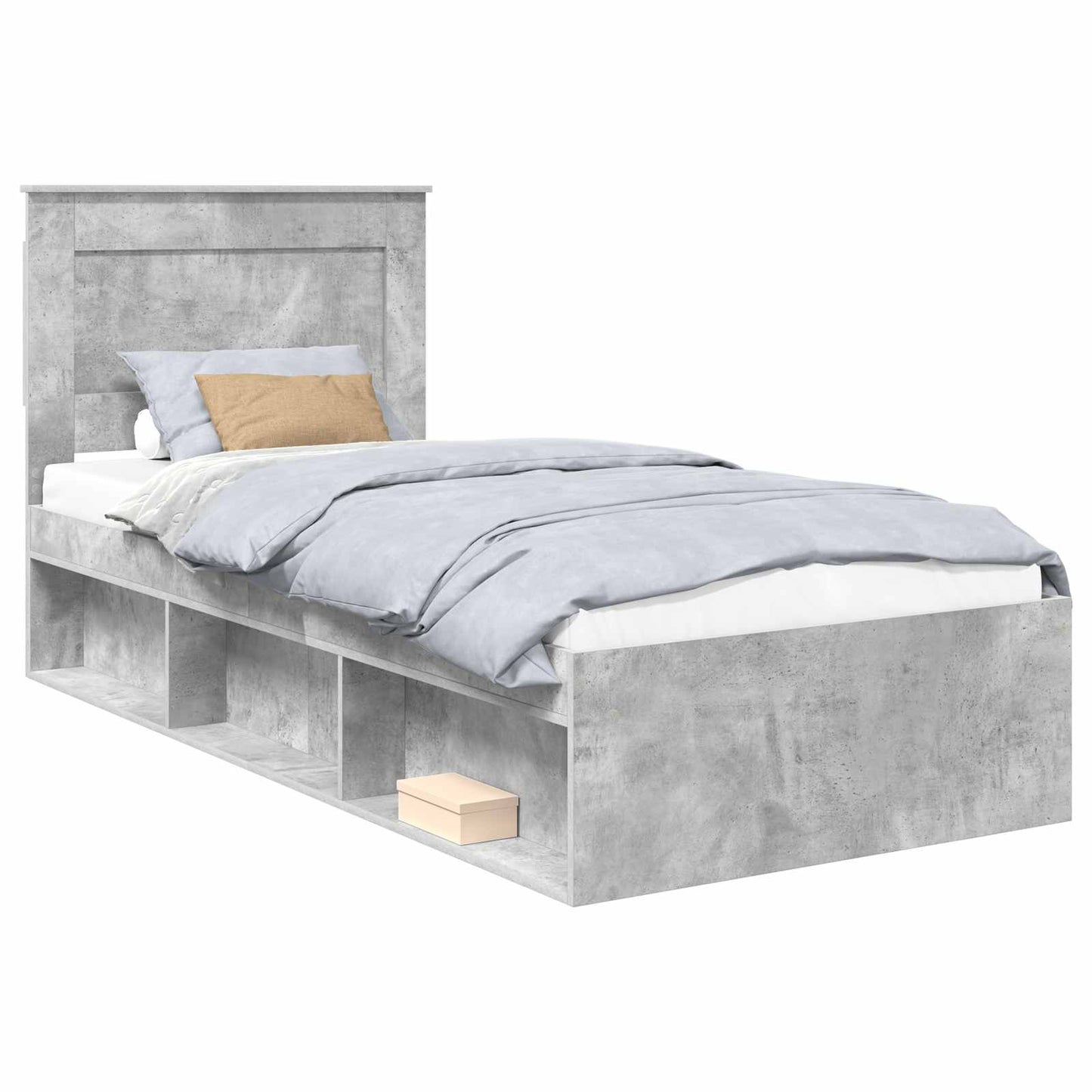 Bed Frame with Headboard Concerte 90 x 200 cm Solid Pine Wood