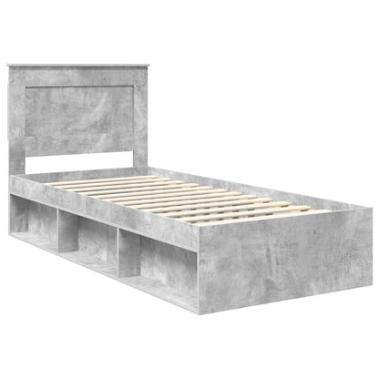 Bed Frame with Headboard Concerte 90 x 200 cm Solid Pine Wood