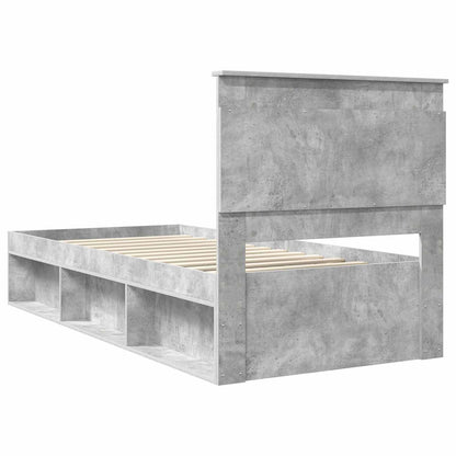 Bed Frame with Headboard Concerte 90 x 200 cm Solid Pine Wood