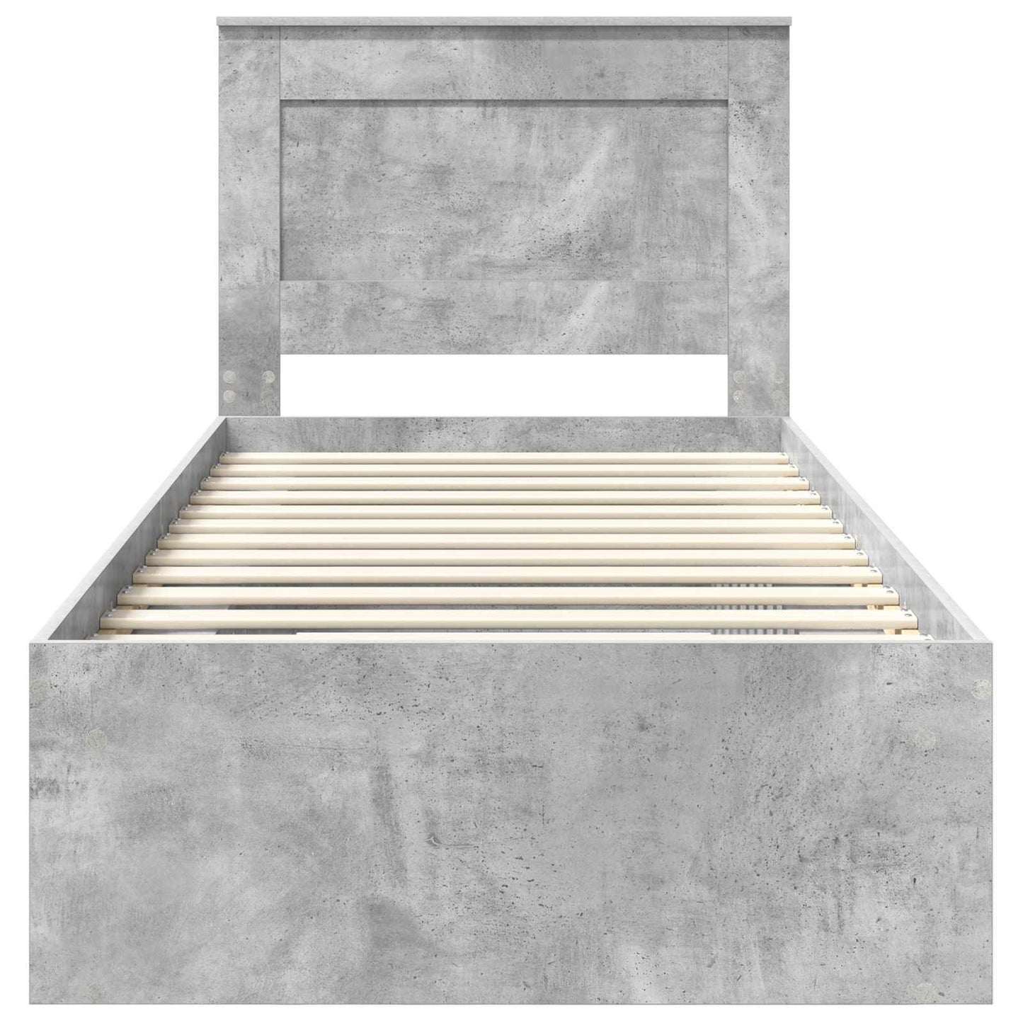 Bed Frame with Headboard Concerte 90 x 200 cm Solid Pine Wood