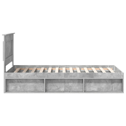 Bed Frame with Headboard Concerte 90 x 200 cm Solid Pine Wood