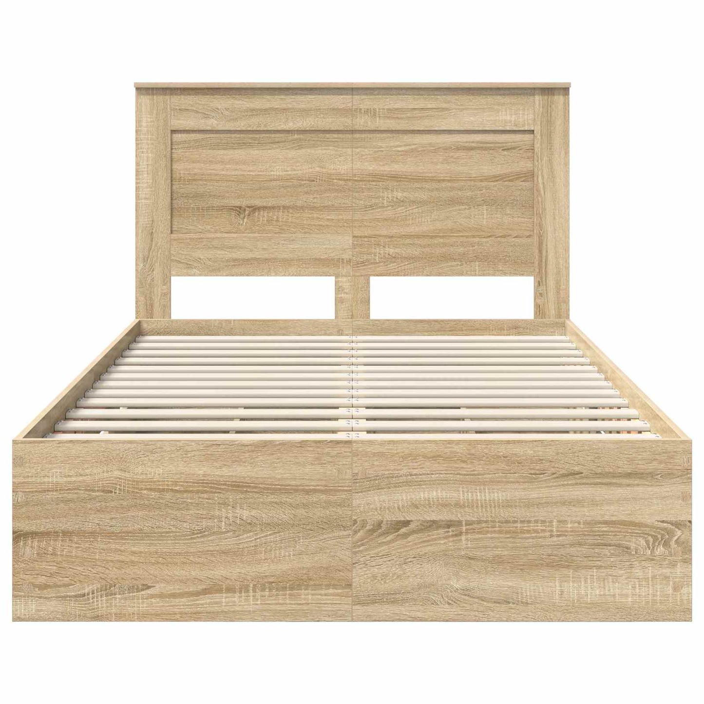 Bed Frame with Drawer Sonoma Oak 120 x 190 cm Engineer Wood