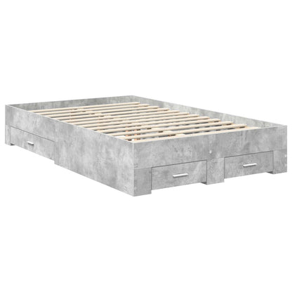 Bed Frame with Drawer with Headboard Manual Engineered Wood