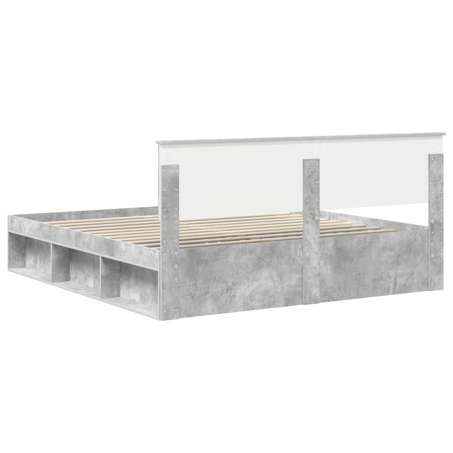 Bed Frame with Headboard Concerte 180 x 200 cm Solid Pine Wood