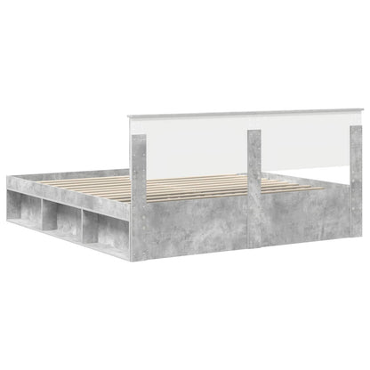 Bed Frame with Headboard Concerte 180 x 200 cm Solid Pine Wood