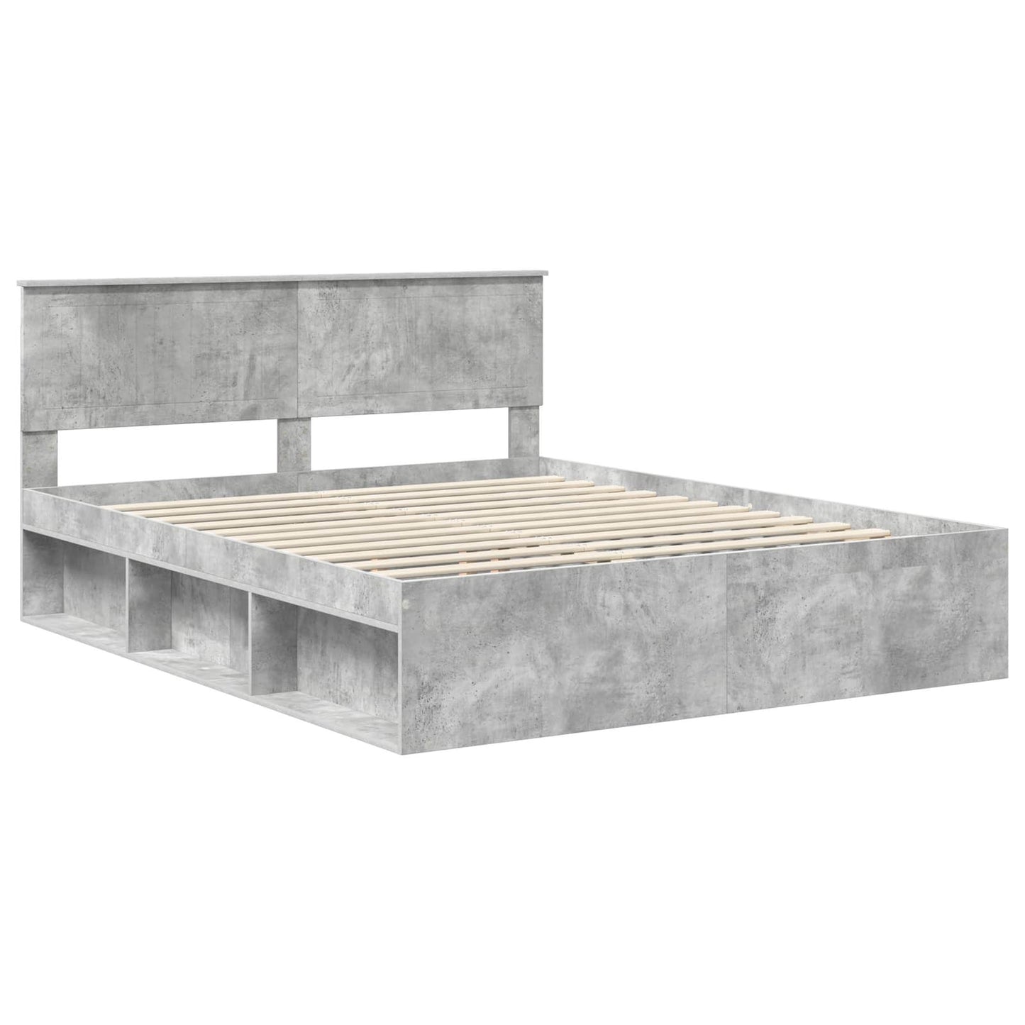 Bed Frame with Headboard Concerte 160 x 200 cm Solid Pine Wood