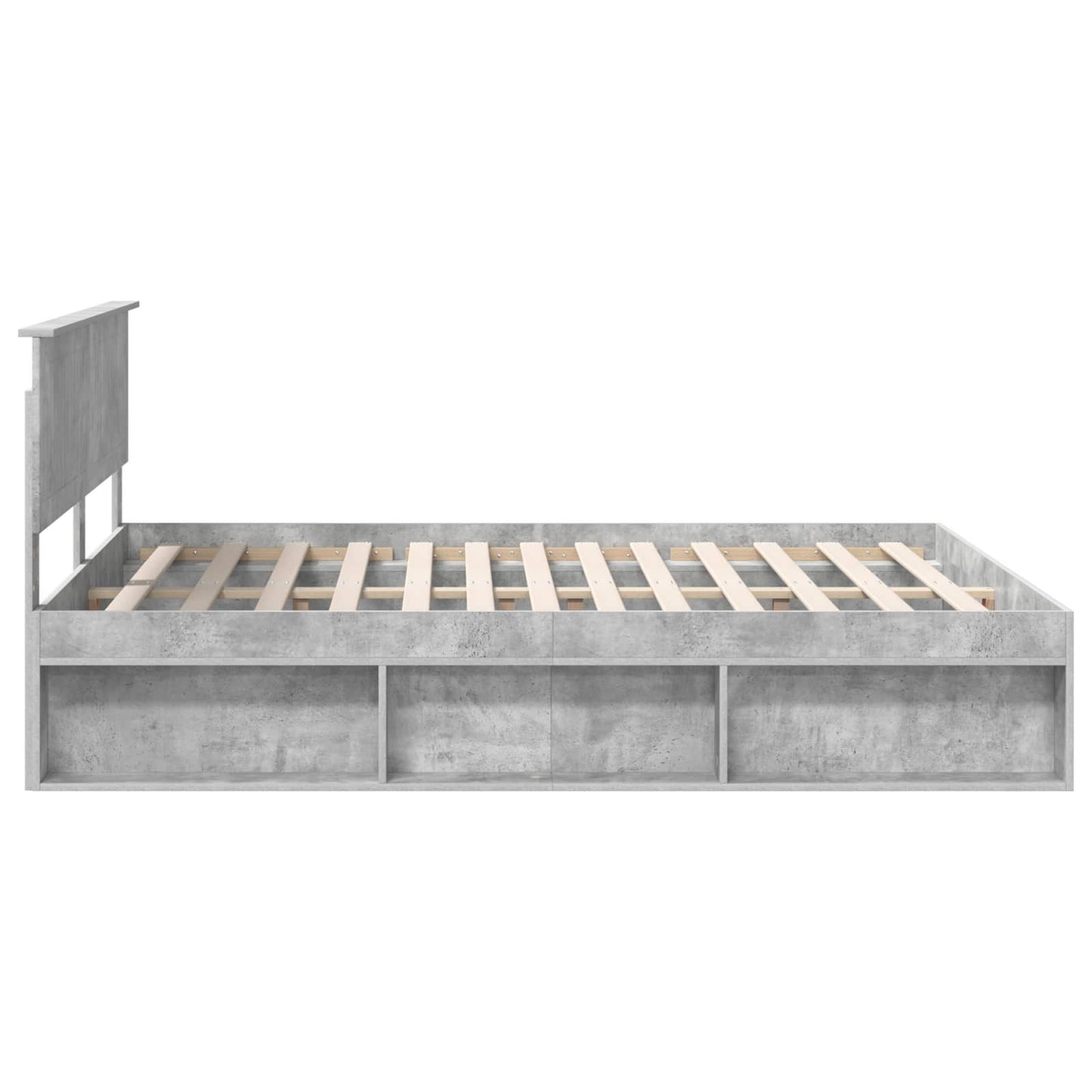 Bed Frame with Headboard Concerte 160 x 200 cm Solid Pine Wood