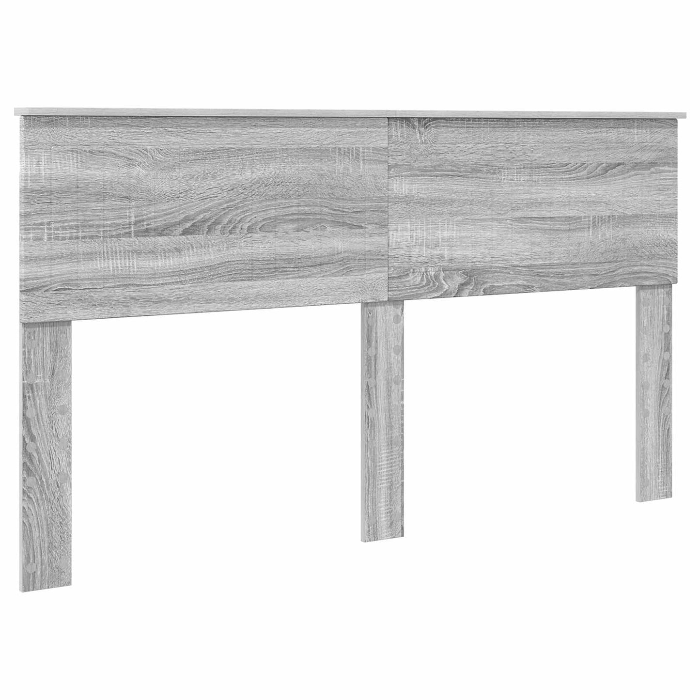 Bed Frame Grey Sonoma 160 x 200 cm Solid Pine Wood
