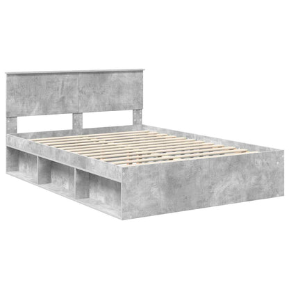 Bed Frame with Headboard Concerte 140 x 200 cm Solid Pine Wood