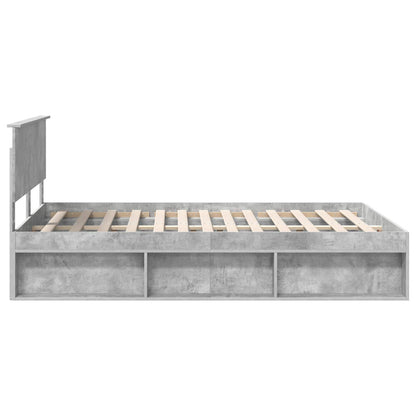 Bed Frame with Headboard Concerte 140 x 200 cm Solid Pine Wood