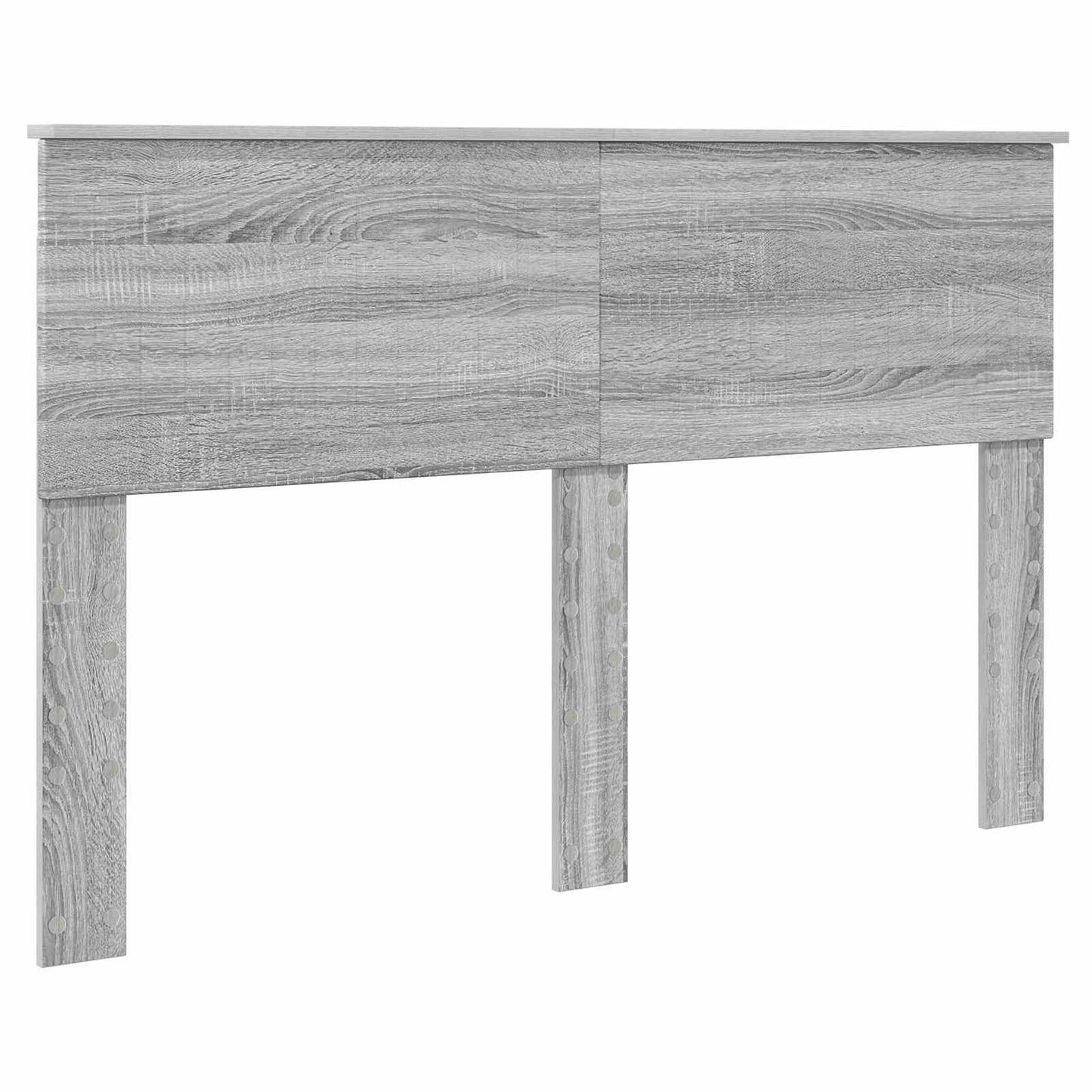 Bed Frame Grey Sonoma 140 x 200 cm Solid Pine Wood