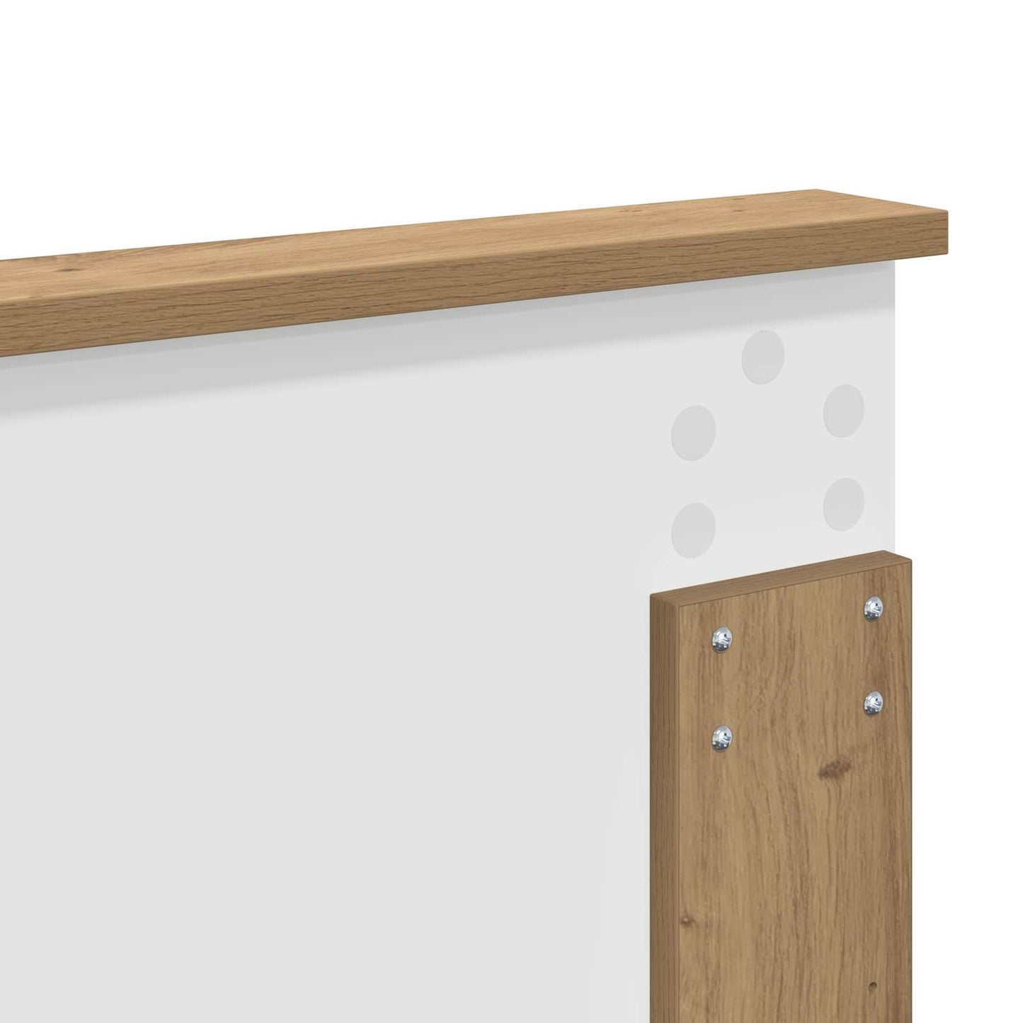 Bed Frame Artisian Oak 140 x 200 cm Solid Pine Wood