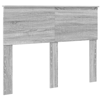 Bed Frame Grey Sonoma 135 x 190 cm Solid Pine Wood