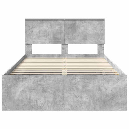 Bed Frame with Headboard Concerte 120 x 200 cm Solid Pine Wood