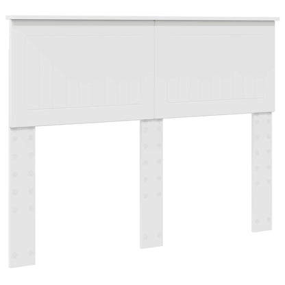 Bed Frame with Headboard White 120 x 190 cm Solid Pine Wood